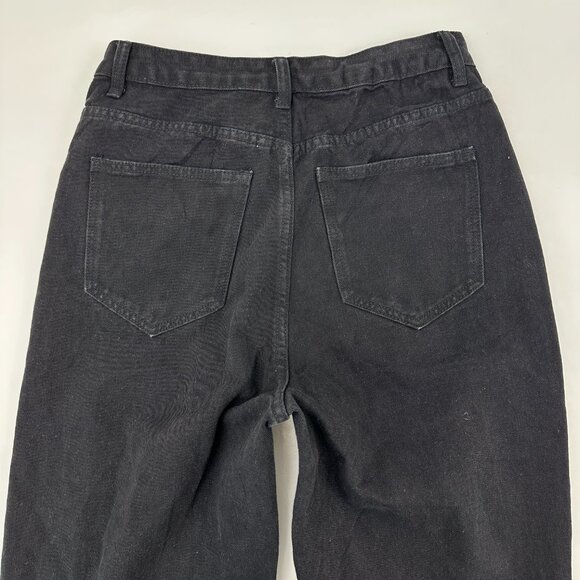 Shein Distressed Straight Women's size 6 Black Denim jeans - Picture 5 of 5